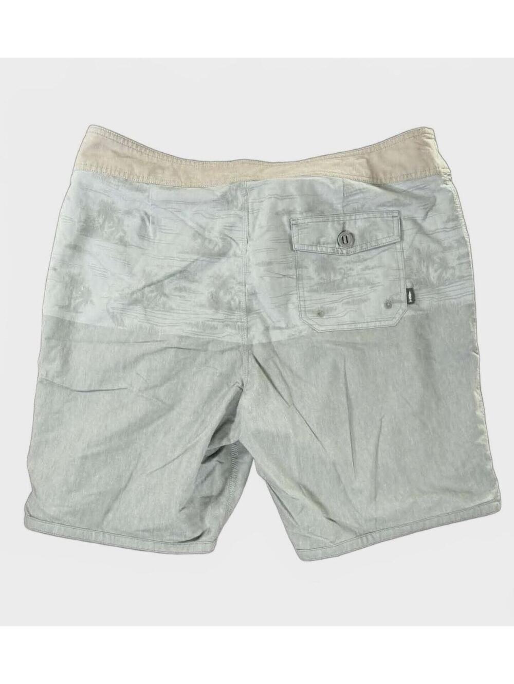 Marsh Wear Men's Size 36 Ride the Tide Light Gray Board Shorts Tropical - Picture 6 of 6
